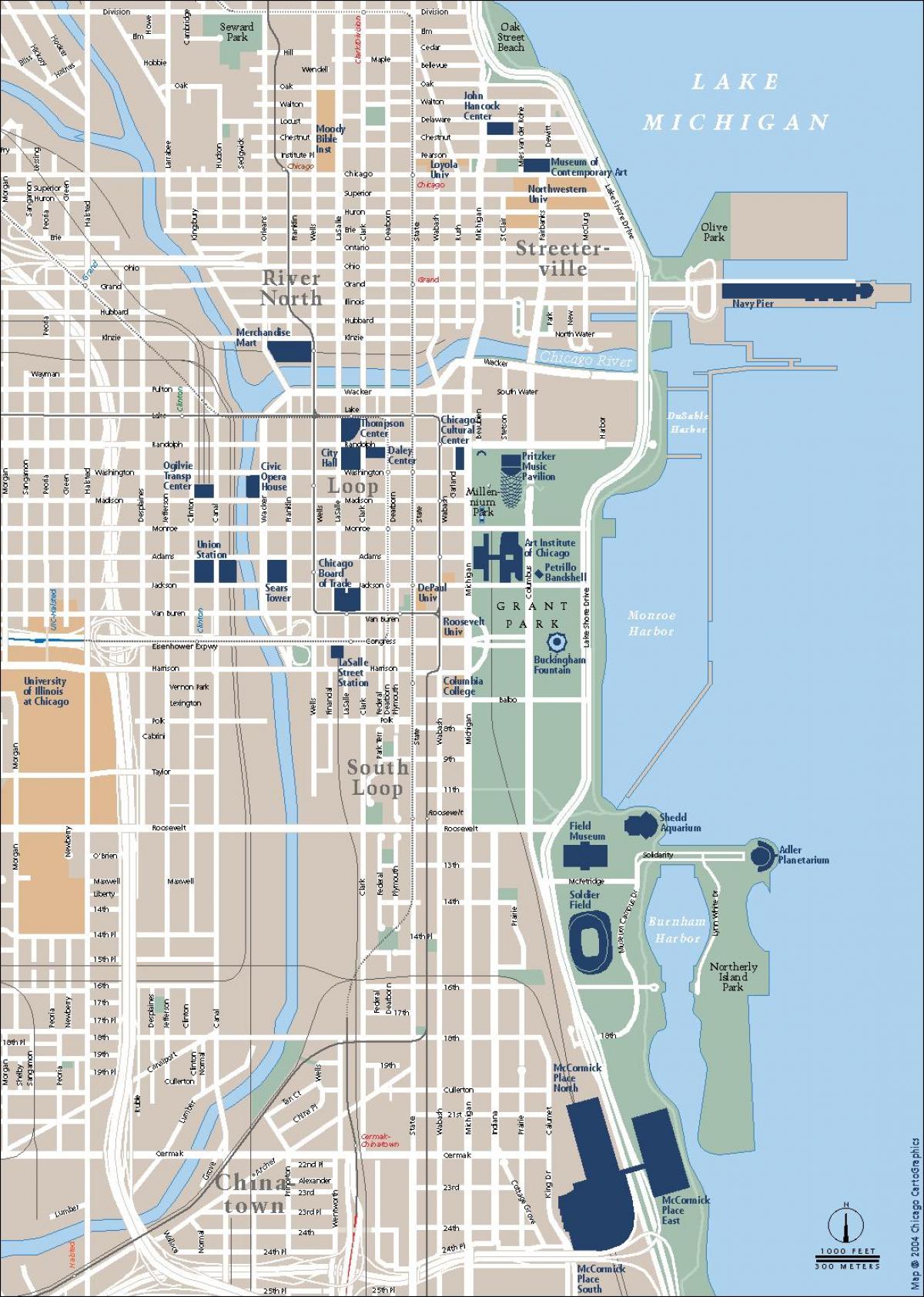 mapa de tráfico de Chicago