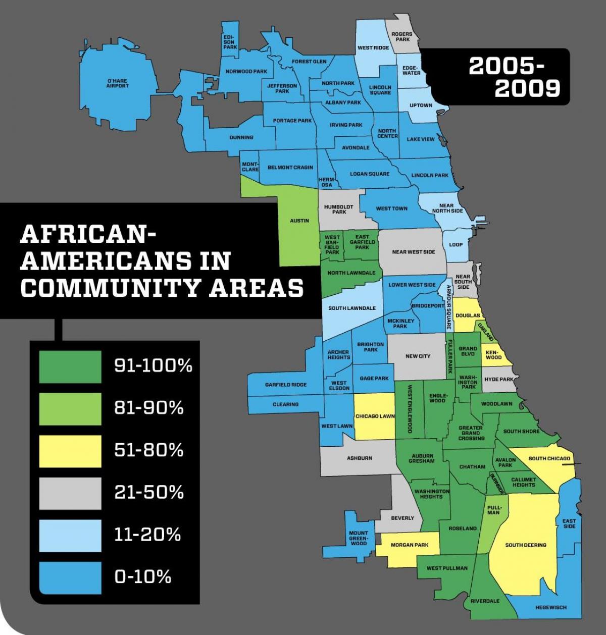 Vecindario de Chicago mapa del delito