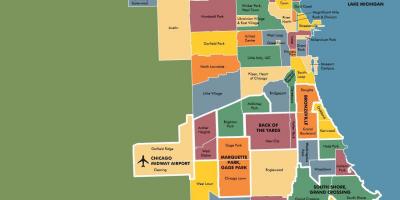 Mapa de los barrios de Chicago