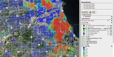 Chicago disparo hotspots mapa