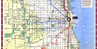 La ciudad de Chicago mapa