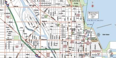 Mapa de las calles de Chicago