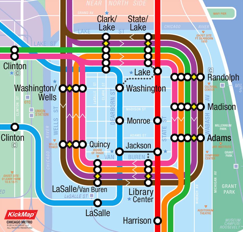 Mapa De Chicago Loop 