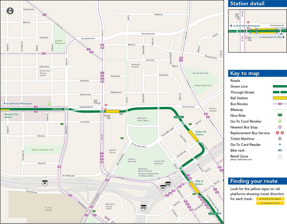 la línea verde del mapa de Chicago