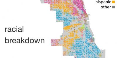 Mapa de Chicago etnia