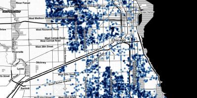 Chicago asesinato mapa