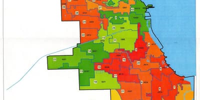 Mapa de la zona de Chicago