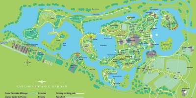 Jardín botánico de Chicago mapa
