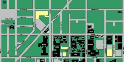 Mapa de la UIC campus del oeste