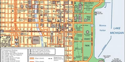 Mapa del centro de Chicago